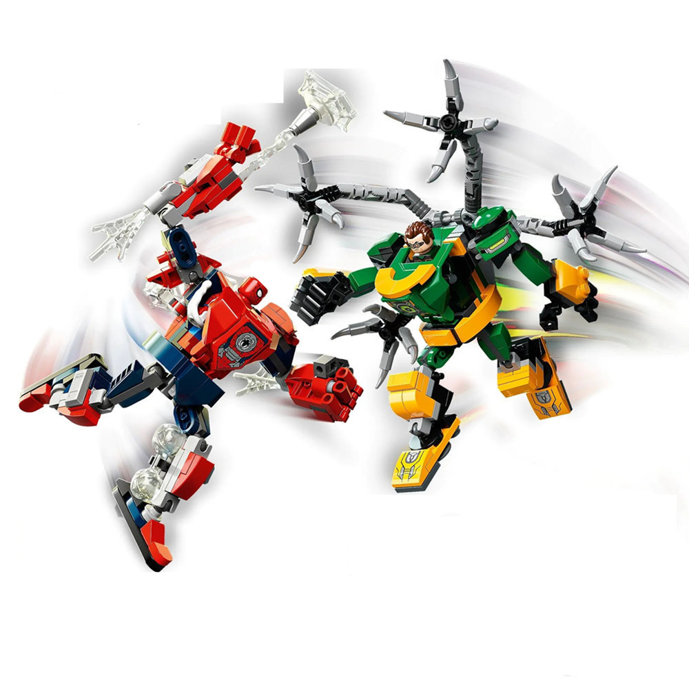 Model Kit Vs Action Figure - Superhelden Spider-Man VS Doktor Oktopus Mech