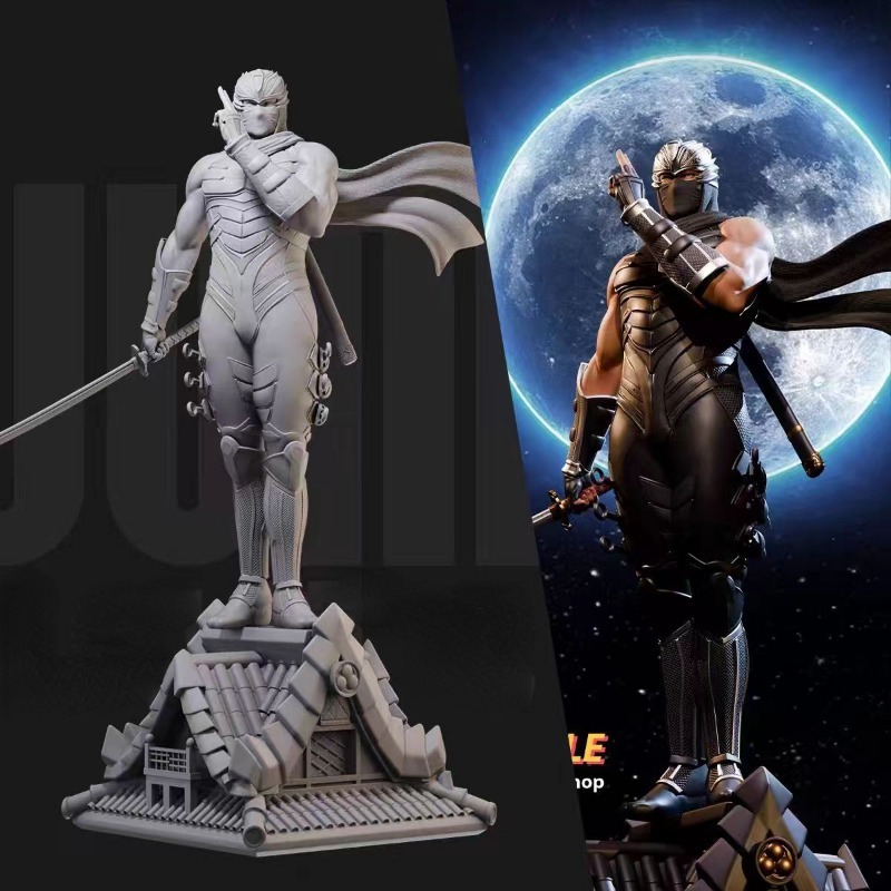 Model Kit Galahad - 1/24 Miniatur schwarze Robe Ninja Ryu