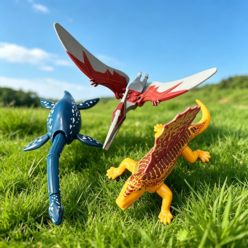 Model Kit Dinosaur Bandai - Mini Jurassic Dinosaurier Welt Bauklötze Dino