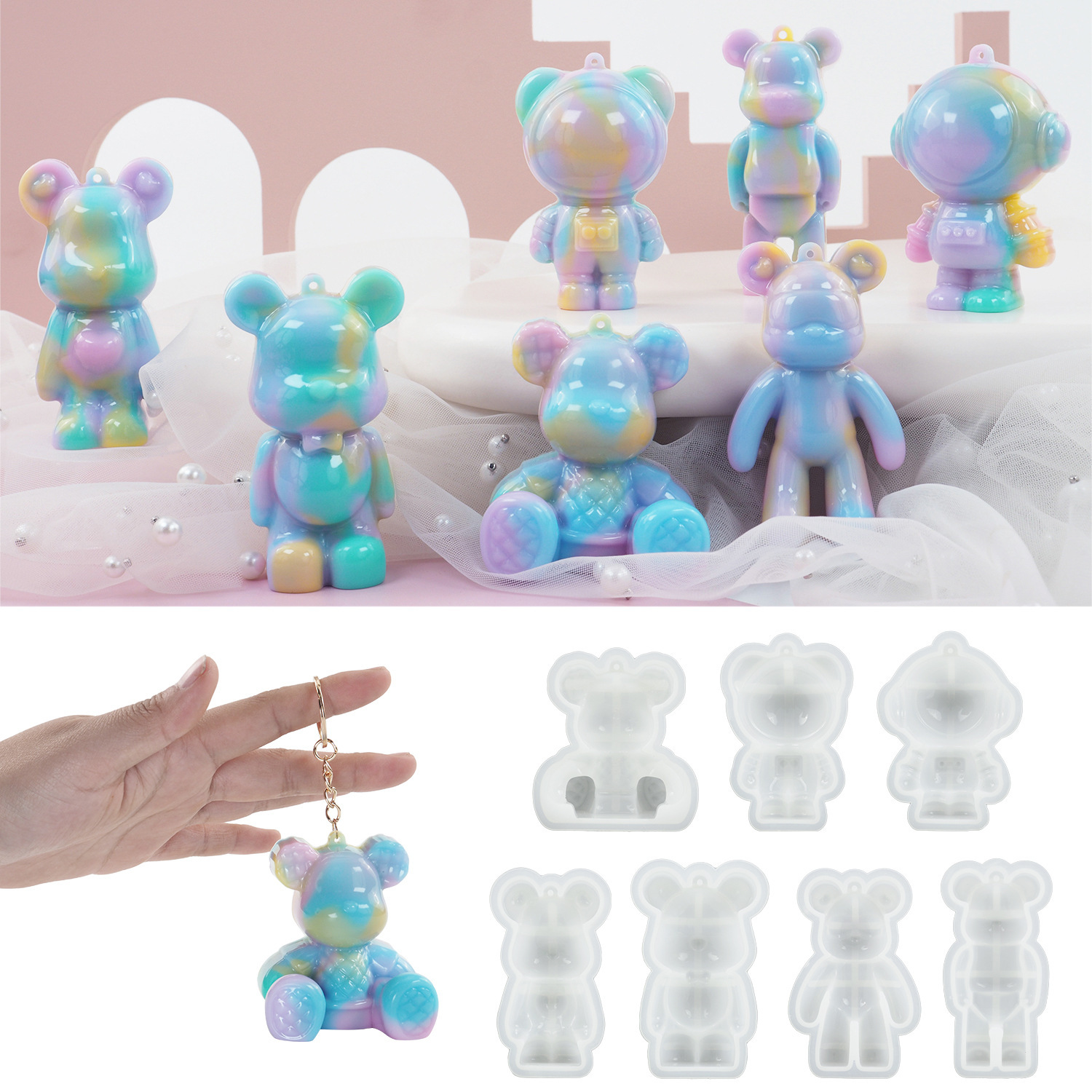 Model Kit Varnish - DIY Kristall Epoxidharz Form 3D Little