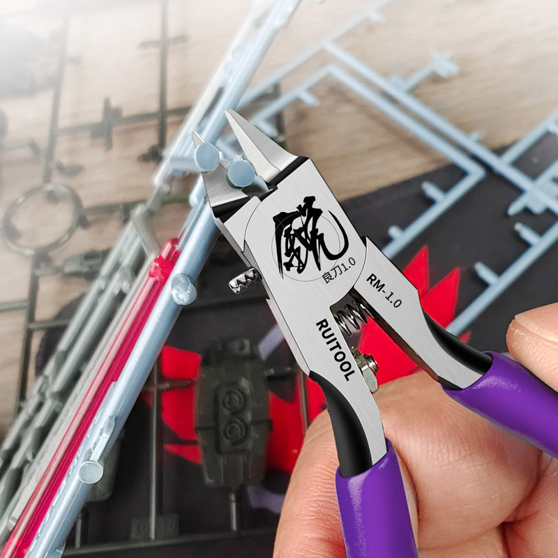 Model Kit Nipper - 4,7-Zoll-Modellzange, ultradünne einseitige Gundam-Modellbauwerkzeuge für Anfänger