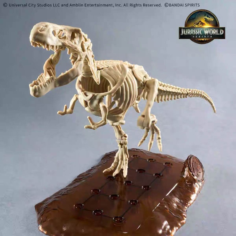 Model Kit Dinosaur Bandai - Bandai Jurassic World Dinosaurier-Skelett-Modellbausatz - T-Rex