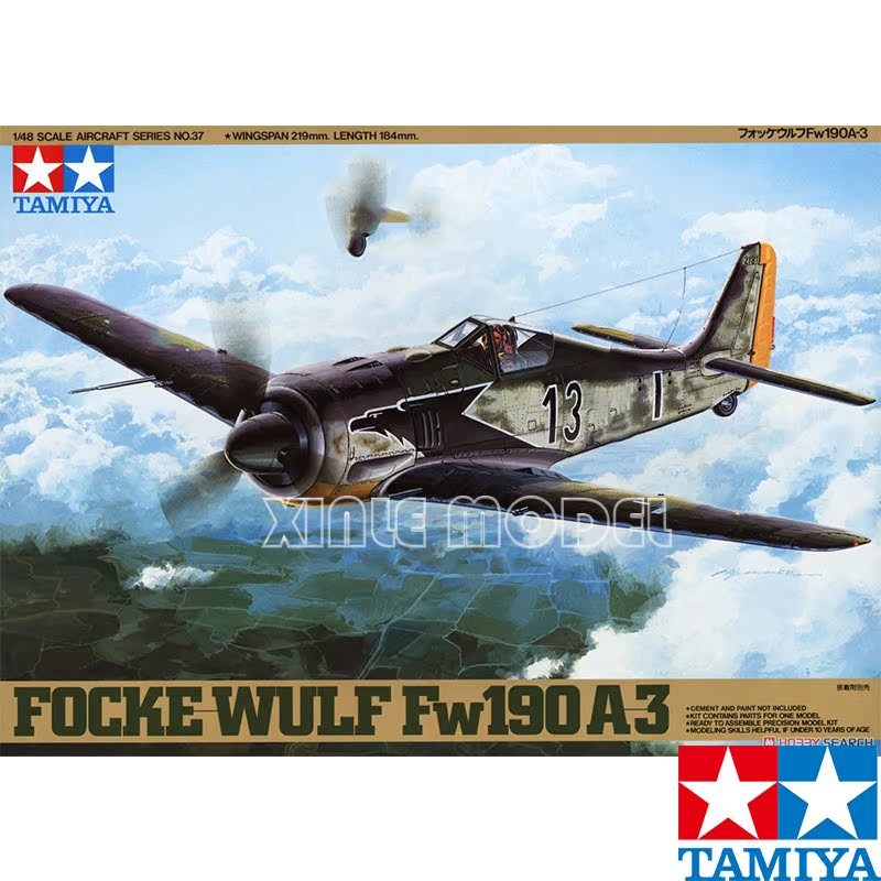 Model Kit Hobby - TAMIYA Kunststoff zusammengebauter Flugzeugmodellbausatz 61037 Focke-Wulf