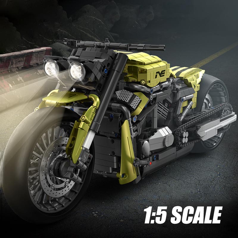 Model Kit Vespa - Technische Stadt 2427 stücke Harleyed Motorrad