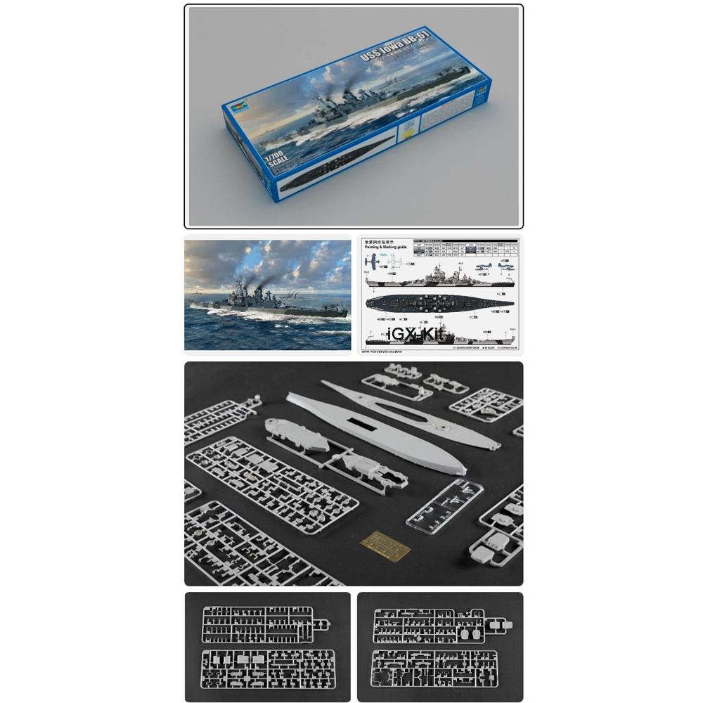 Model Kit Uss Iowa - Trumpeter 06749 1/700 Maßstab USS Iowa
