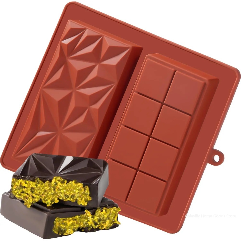 Model Kitchen Set - Dubai Schokoladenform für Pistazienschokoladenriegel, dicke Silikonform