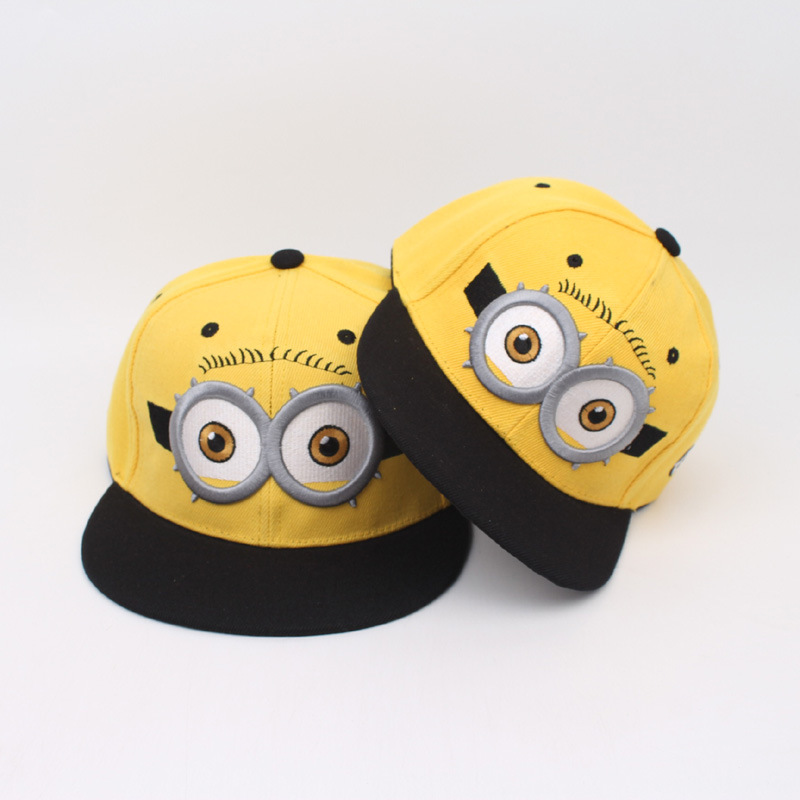 Model Kit Anime - Minions Baseballkappe, größenverstellbar, Anime-Cartoon-Mode, tanzende Baseballkappe,