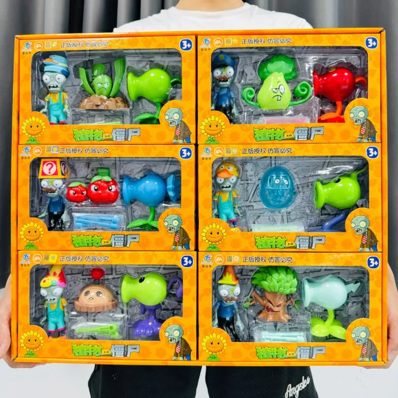 Model Kit Vs Action Figure - Beliebte Plants vs. Zombies Komplettset Cartoon-