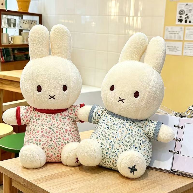 Model Kit Anime - 30cm Niedliches Miffy Kaninchen Blumen-Plüschtier Anime-Peripherie