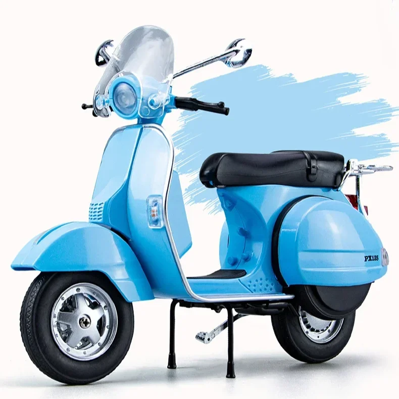 Model Kit Vespa - 1:10 PX125 Legierung Freizeit Motorrad Modell