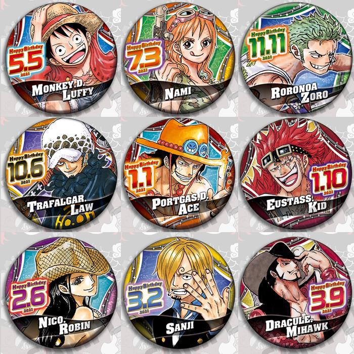 Model Kit Anime - One Piece Anime Abzeichen Pin Set