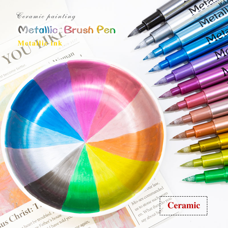 12-Farben-Pinsel, metallische  – Model Kit Markers Bewertung und Preis