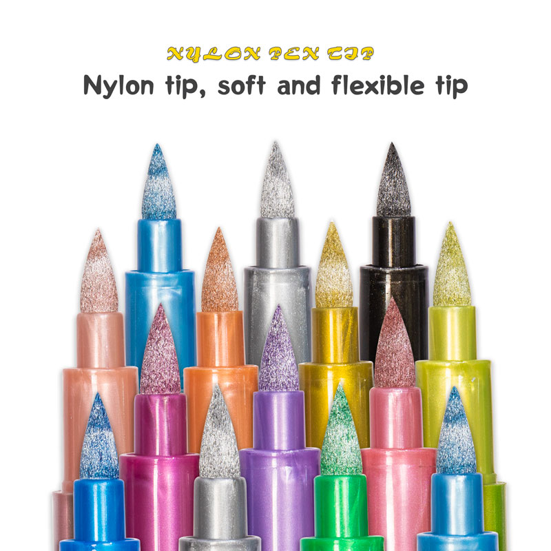 12-Farben-Pinsel, metallische  – Model Kit Markers Bewertung und Preis