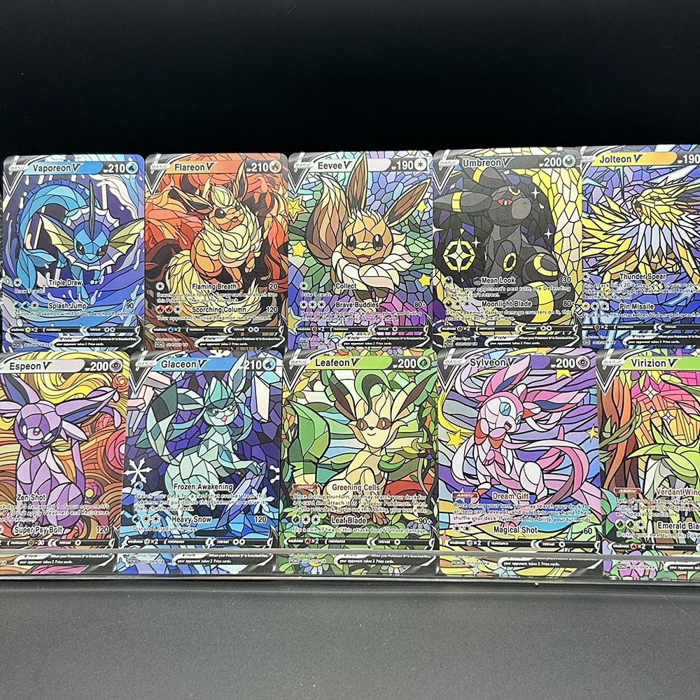 10 Stück/Set DIY PTCG Eevee Um – Model Kit Anime Bewertung und Preis
