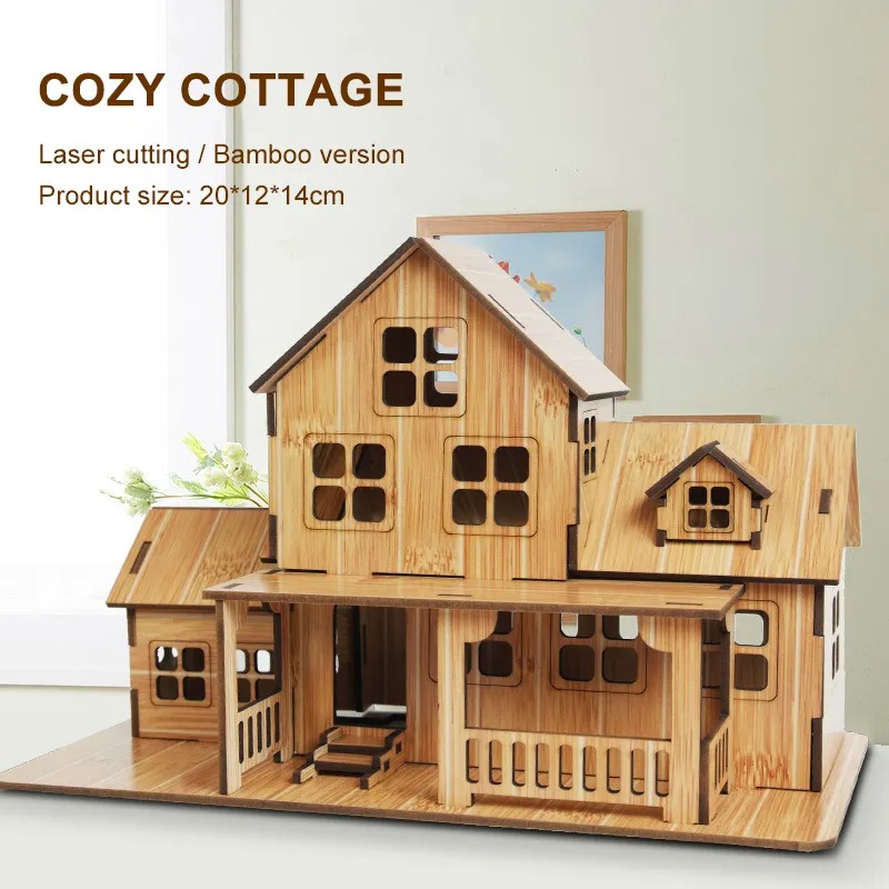 3D-Holzpuzzle-Modell: Gemütlic – Model Kit House Bewertung und Preis