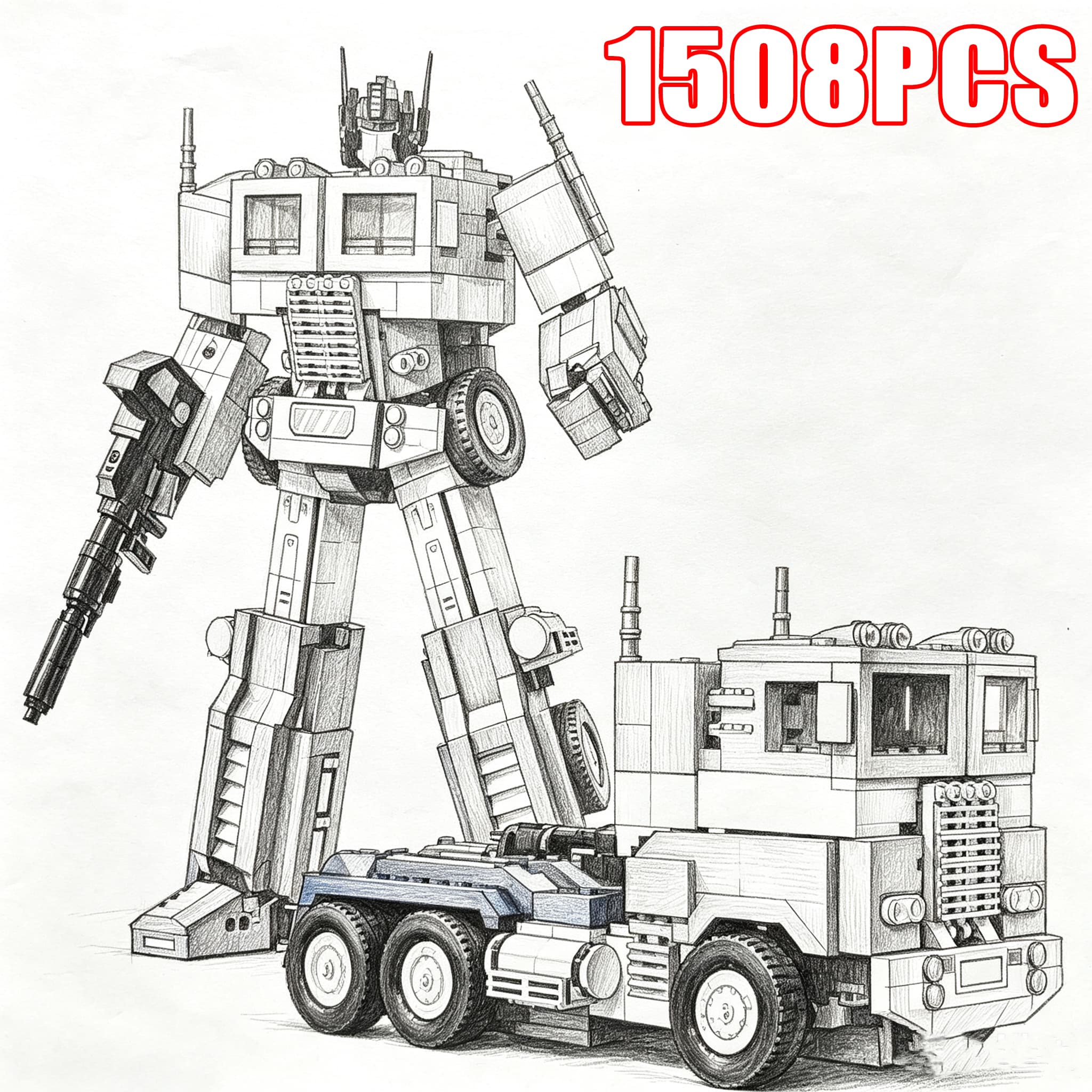 NEU 1:8 Maßstab 1508 Teile Tec – Model Kit Brands Bewertung und Preis