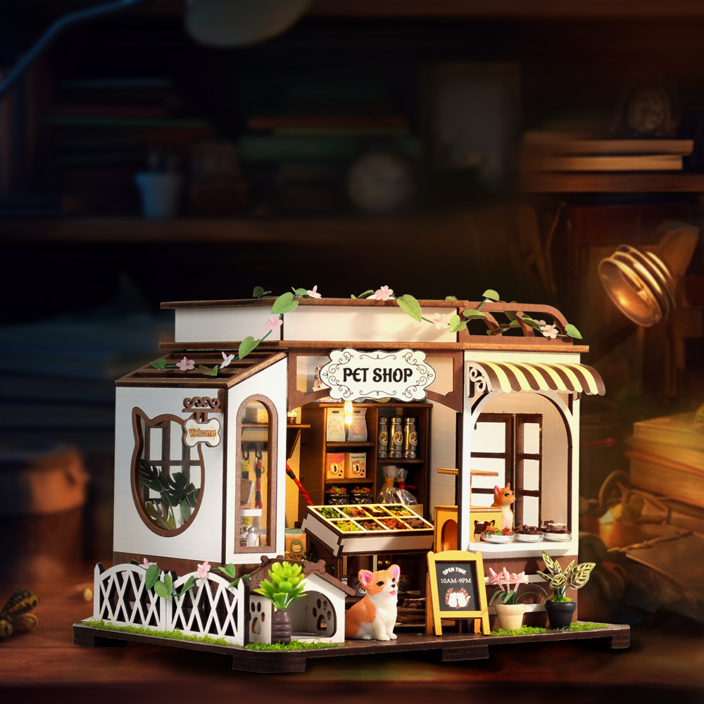 DIY Holz Pet Shop Cottage Pupp – Model Kit House Bewertung und Preis