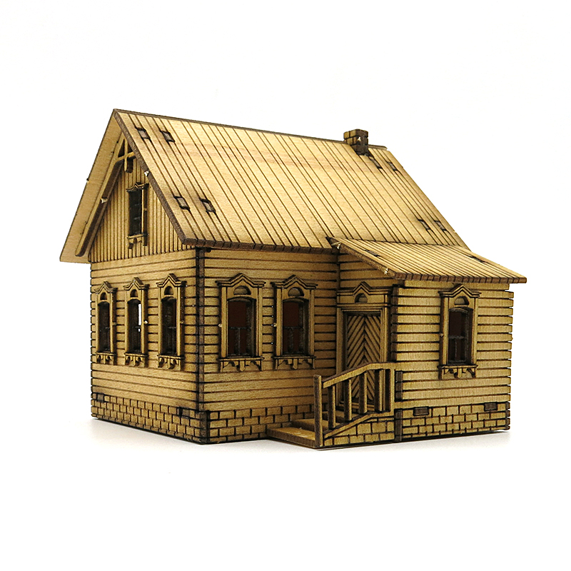 1/72 Holz-Bausatz Europäische  – Model Kit House Bewertung und Preis