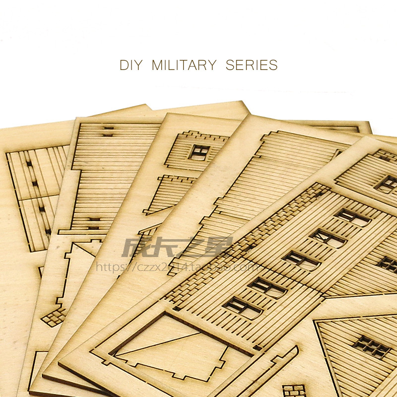 1/72 Holz-Bausatz Europäische  – Model Kit House Bewertung und Preis