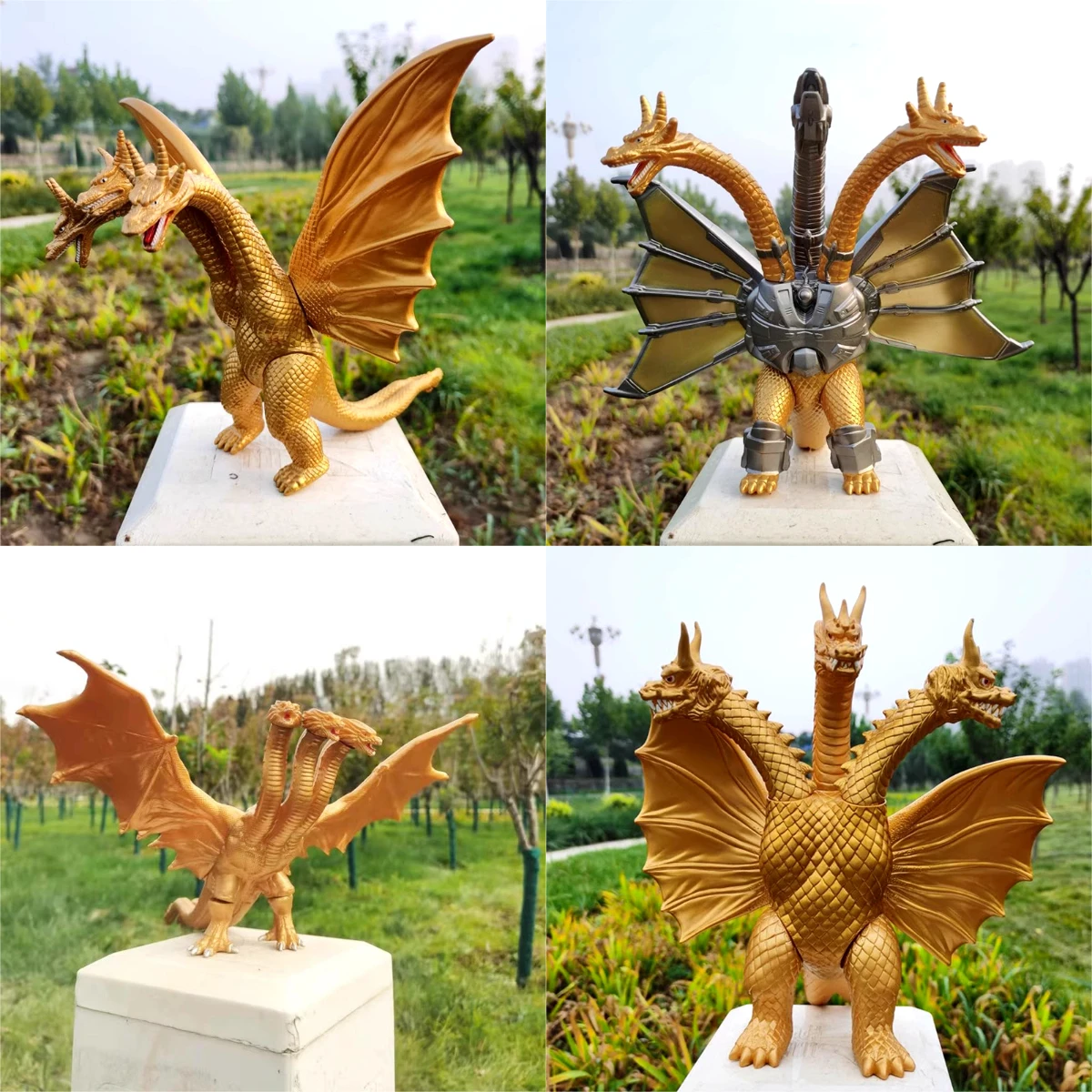 Großer dreiköpfiger Drache Kin – Model Kit Vs Action Figure Bewertung und Preis